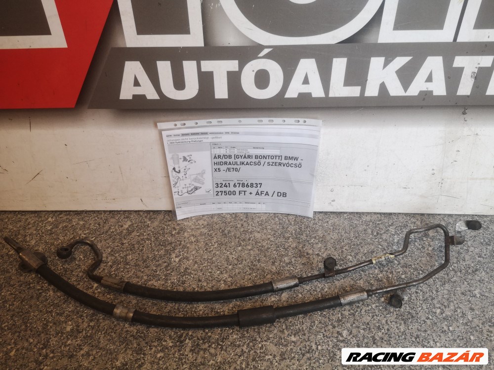 ÁR/DB [GYÁRI BONTOTT] BMW - HIDRAULIKACSŐ / SZERVÓCSŐ  - X5 -/E70/ -|3241 6786837| 2. kép